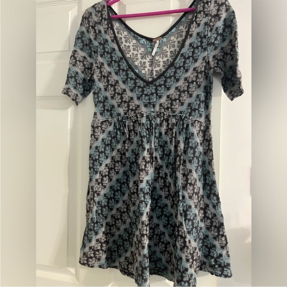 Free People Multicolor Tunic Minidress Pullover, M